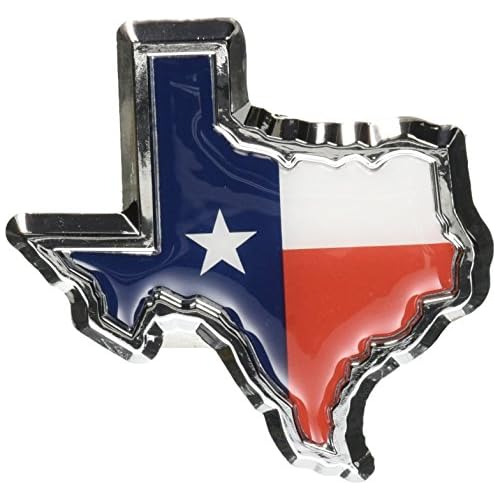 Emblema De Metal Cromado De Bandera De Texas Forma De T...