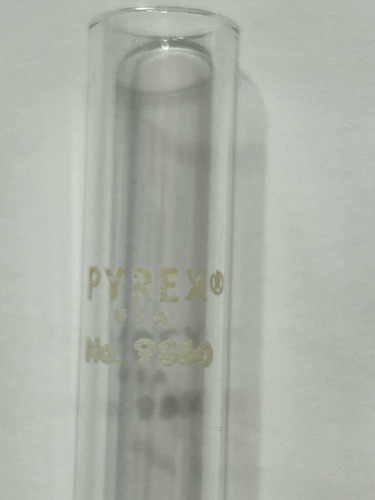 Tubo De Ensayo Pyrex 9860 Mayoreo De 12 Piezas Sin Labio