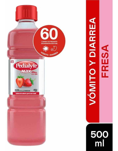 Suero Oral Pedialyte Max 60 Zinc Fresa - g a $18