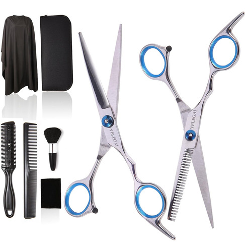 Hair Cutting Scissors Kit,11 Pcs Professional Haircut Sci...