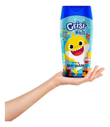 Shampoo Grisi Kids Sandia 3 En 1 300ml