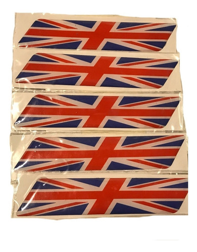 Imagen 1 de 4 de Sticker Adhesivo Resina Bandera Inglesa Laterales Auto.x1 A