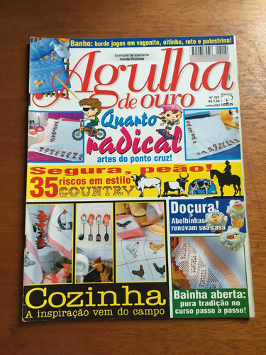 Revista Agulha De Ouro Ponto Cruz Country Cozinha N°107