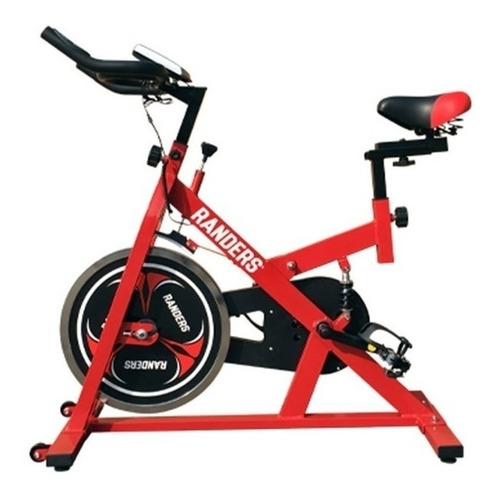 Imagen 1 de 3 de Bicicleta fija Randers ARG-870SP para spinning color rojo y negro