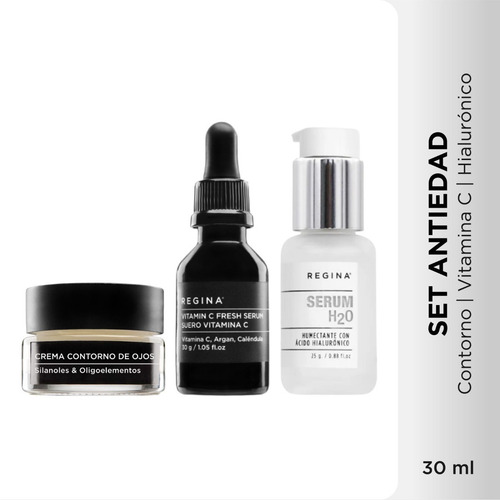 Set Antiedad Regina Serum Vitamina C & Hialuronico