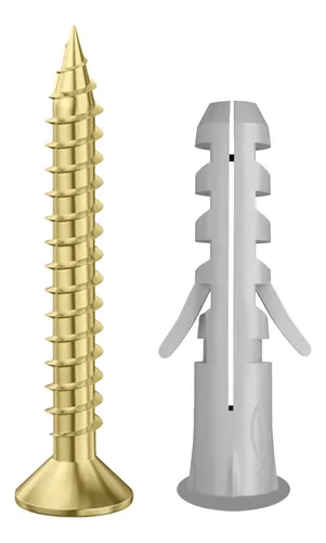 comprar Tarugo con tope Fischer Sa 8 y tornillo Fix 5 X 45 Mm bolsa por 100 unidades Código 608338