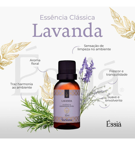 Essência De Lavanda Hidrossolúvel Via Aroma Para Difusor