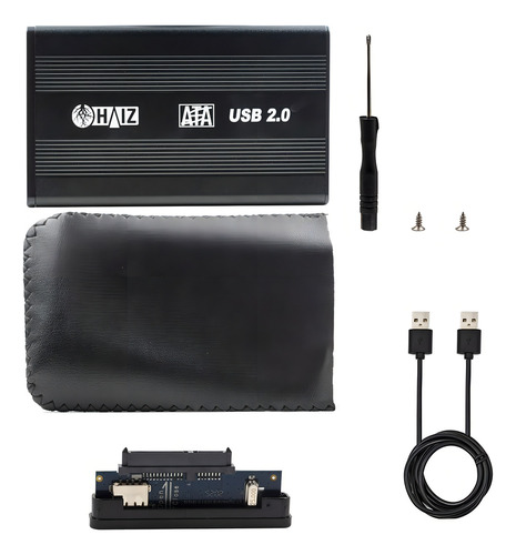 Case Capa Gaveta para HD Externo Sata Haiz Notebook Computador 2.5" Cor Preto