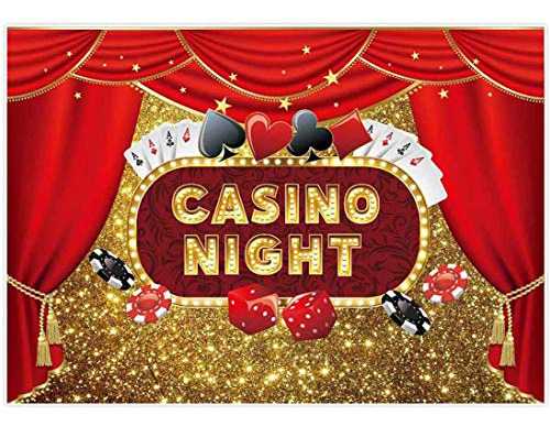 7x5ft Casino Noche Fiesta Fondo Carnaval Banner Jugar