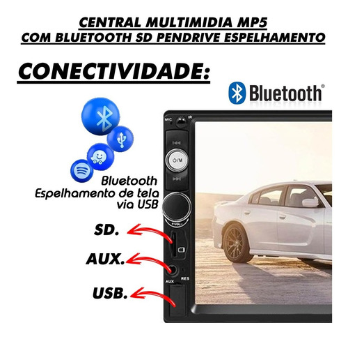 Imagem 4 de 6 de Moldura Central Escort Zetec Multimi Mp5 2 Din Espelhamento