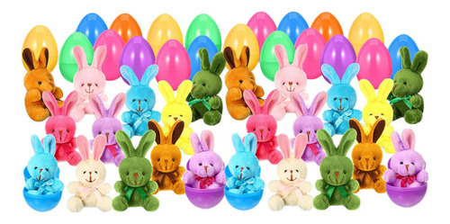Huevos De Pascua Precargados Con Peluches De , 24 Piezas