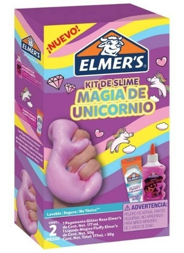 Set Slime Elmers Magia De Unicornio X2 Piezas No Toxico