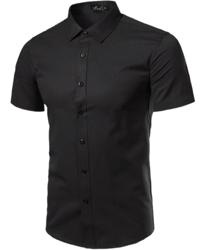 Camisa Social Masculina Manga Curta Branca Uniforme