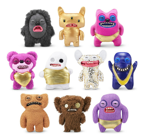 Fuggler Peluche Con Dientes Laboratory Misfits Color Teddy Bear Gold