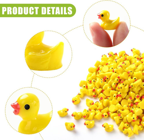 H 100 Patos Amarillos De Resina Para El Baño