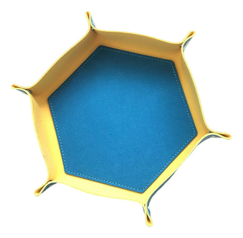 Tapete De Dados Portátil De Piel Sintética Con Bandeja Para