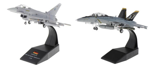 1: 100 F / A-18 Strike Helicopter + Ef-2000 Diecast Dispaly