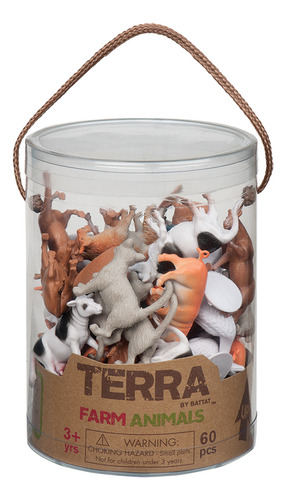 Set Animales De La Granja En Tubo