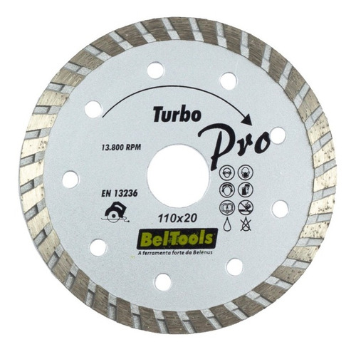 Disco Diamantado Turbo 110x20 Beltools