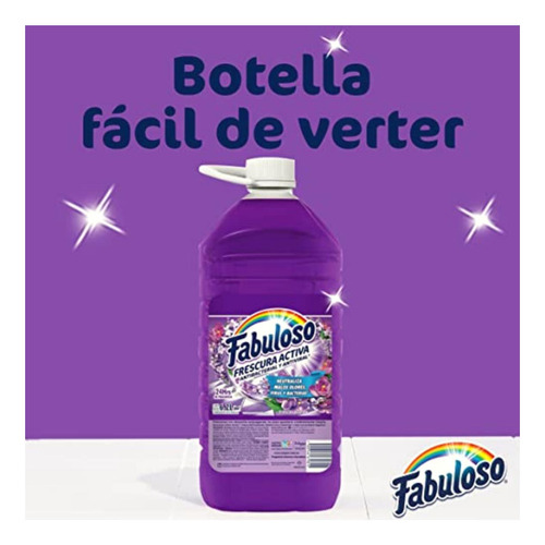 Fabuloso Frescura Activa, Limpiador Multiusos Líquido,