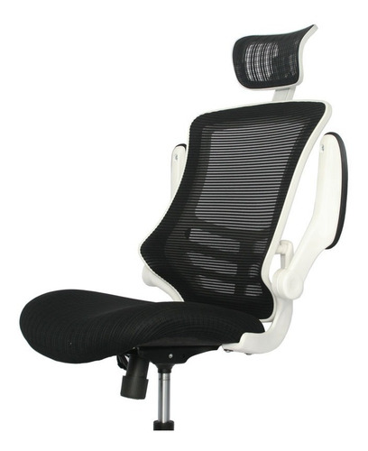 Imagen 6 de 6 de Silla De Oficina Polonuevo Marco Blanco Ergonomico