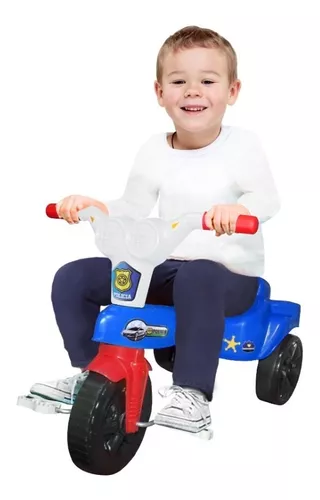 Motoca Infantil Triciclo Pedalar Menino Menina Cor Vermelho