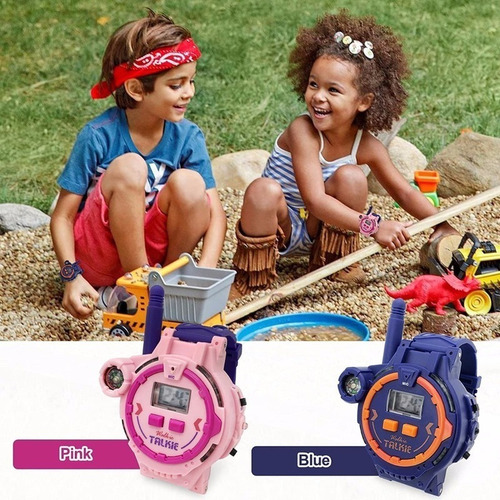 Walkie Talkie Recargable For Niños Con Linterna 2 Piezas