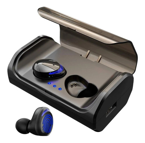 Prosperar ganado carro Auriculares in-ear inalámbricos Arbily T8 negro con luz azul LED |  MercadoLibre