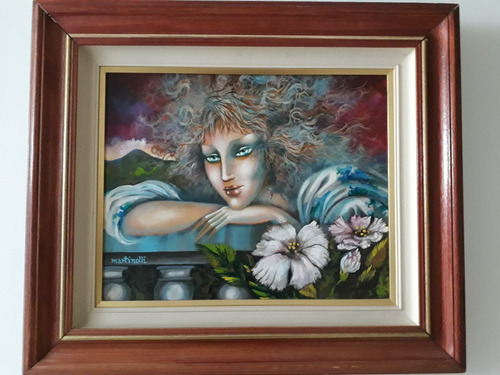 375- Sérgio Martinolli. Ose. 73x63cm Com Mold. Crepúsculo. (Usado)