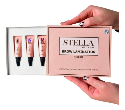 Kit Brown Lamination Lash Lifiting Stella Milano 7g