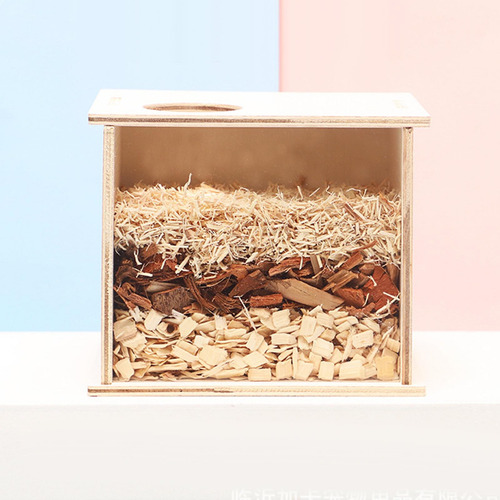 Caja De Baño De Arena Para Hámster, Jaula 16cmx13cmx14cm
