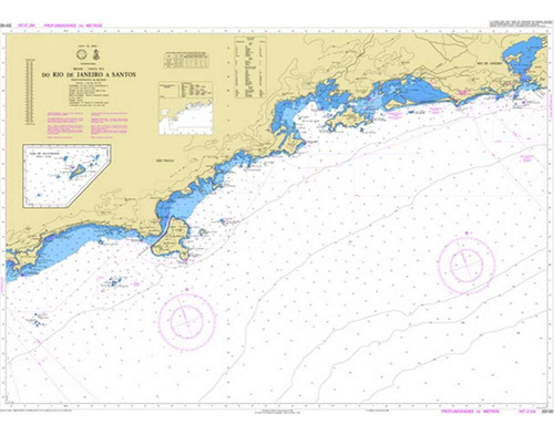 Carta Náutica 23100 (int 2124) Do Rio De Janeiro A Santos