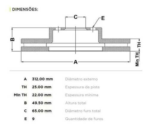 Par Disco Dianteiro Fremax Audi A3 2013-2019 (312mm)