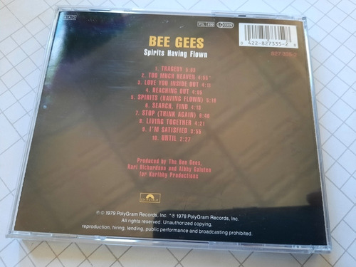 Bee Gees -spirits Having Flown / Cd - Made In France