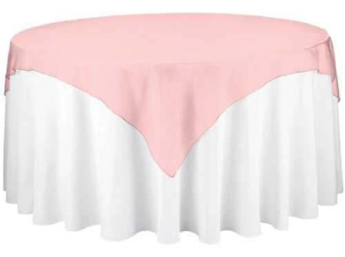 Linentablecloth Organza Overlay Coral 72inch Coral