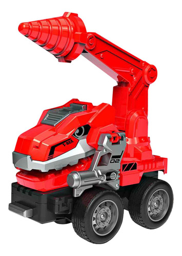 Modelo De Vehículo De Ingeniería, Camión Perforador Rojo