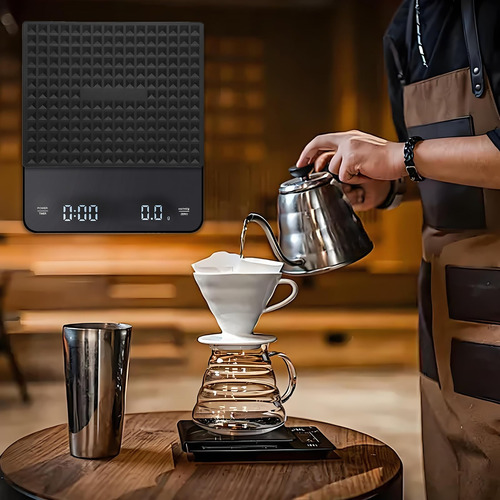 Báscula De Café Digital De 3kg Con Temporizador Cocina