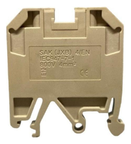 Conector Borne Sak Beige de 4 mm de 100 pulgadas - Conductors Union