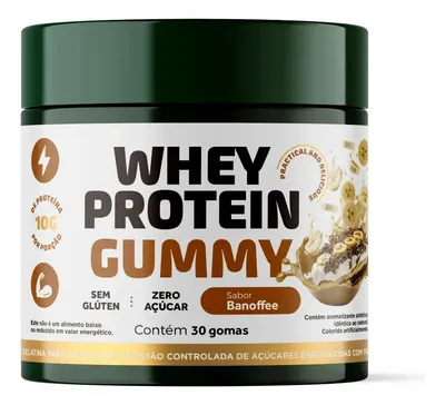 Whey Protein Gummy Sabor Banoffee - 30 Gomas - 10g Proteinas Banoffee