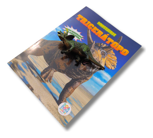 Livro Ilustrado com miniatura - Triceratops, De Sachin Gupta. Editora Bombom Books, Capa Mole, Edição 1 Em Português