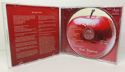 Cd Shakira Oral Fixation Vol. 2 Canadá Ed 2005 C/1 (Usado)