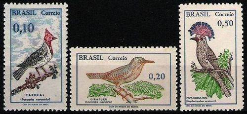 Fauna - Pájaros - Brasil 1968 - Serie Mint 