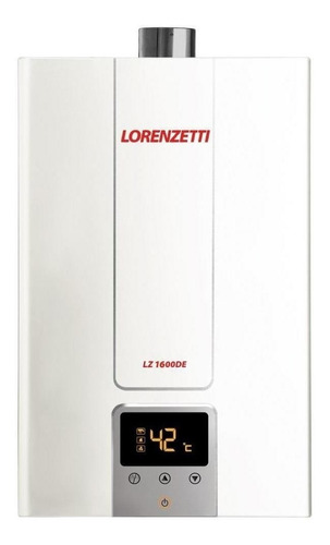 Aquecedor A Gás Lorenzetti Lz1600de 15 Litros Glp Cor Branco 127V/220V