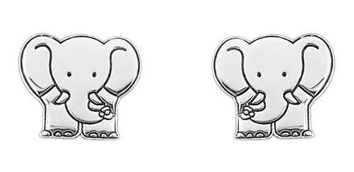 Aretes Elefante De Plata 925 Con Envio