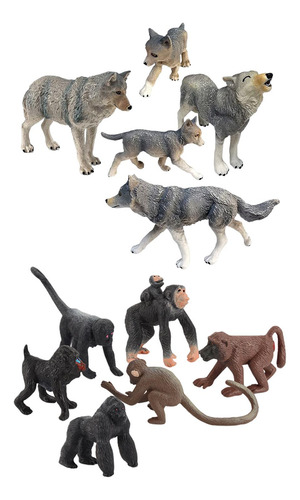 Simulación Animal Modelo Chimpancé Estatuilla Estatua