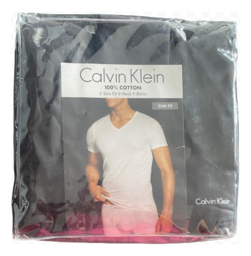 Camisetascalvin Klein100% Cotton3 Slim Fit V-neck T-shirts