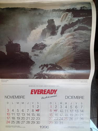 Almanaque Antiguo 1996 Eveready Fotos Aldo Sessa (Usado)