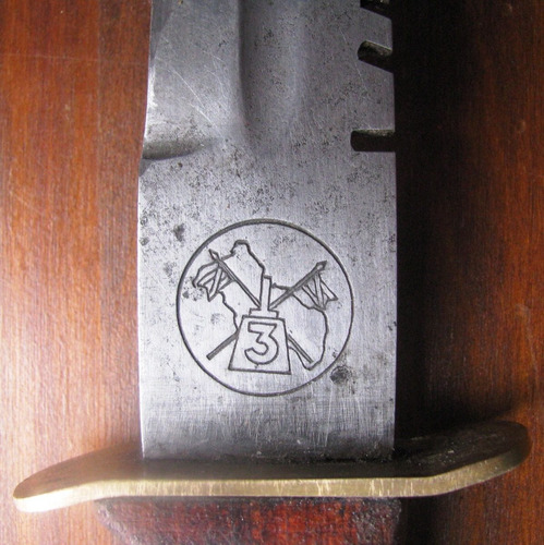 Imagen 3 de 7 de Cuchillo Militar Antiguo Del Arma De Caballeria R.o.u