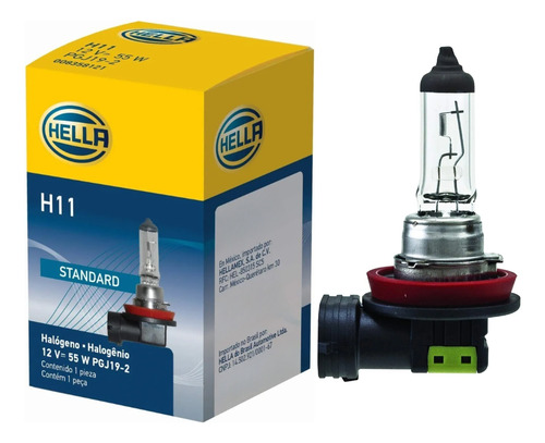 Foco Hella Standard H11 55w Pgj19-2 10 Piezas