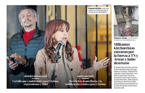 Cristina Kirchner Presa : Corte Confirma Condena Clarín 2025